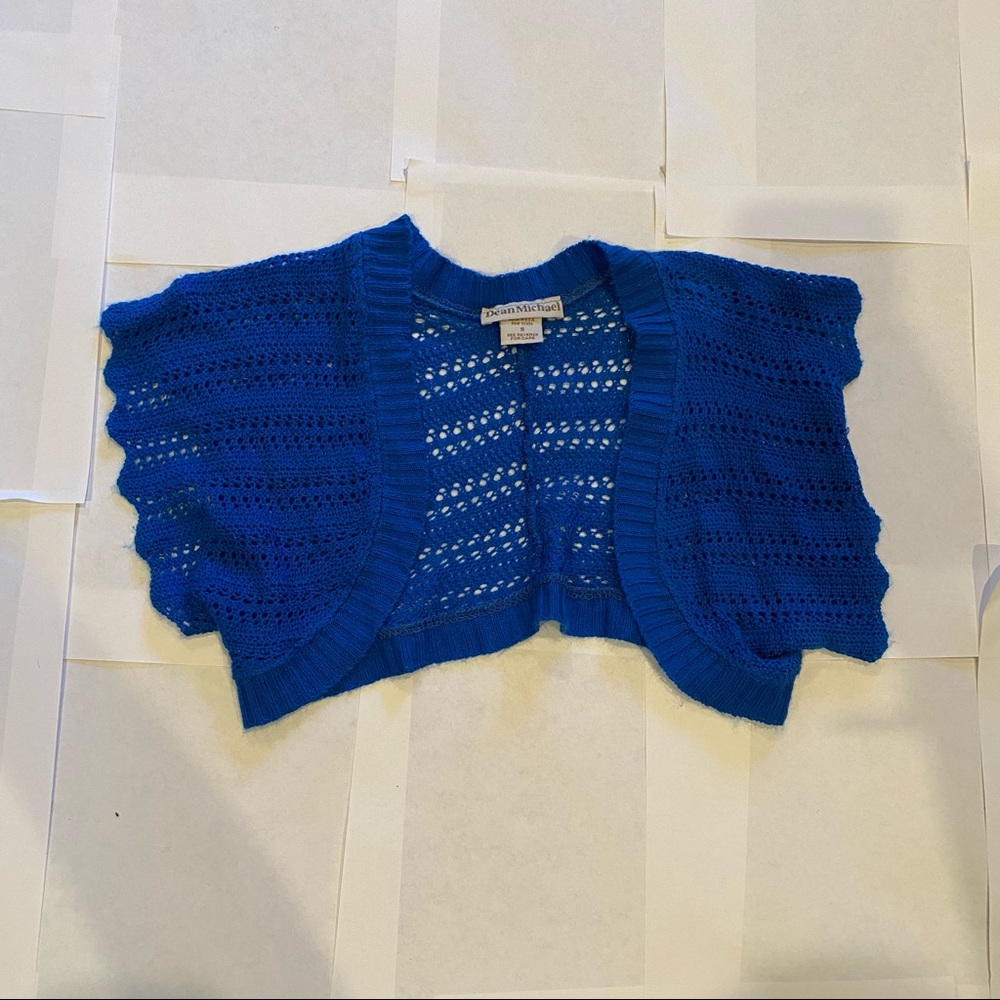 Blue pullover for dress